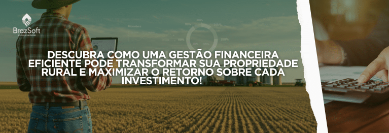 Produtor rural no campo analisando dados no tablet, fazendo ênfase ao artigo que fala sobre as finanças de grandes propriedades rurais e empresas agroindustriais requer atenção aos detalhes e habilidade em lidar com variáveis complexas, como condições climáticas e flutuações de mercado.