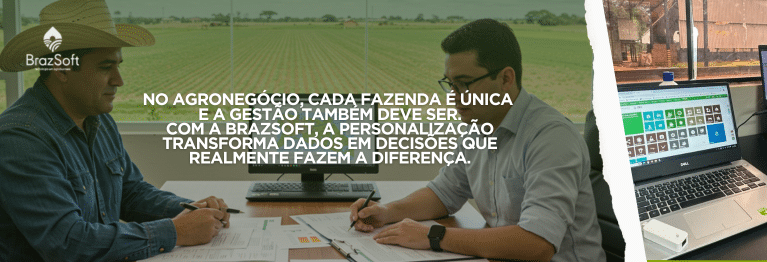 Produtor rural acessando relatórios personalizados no tablet para gestão agrícola eficiente.